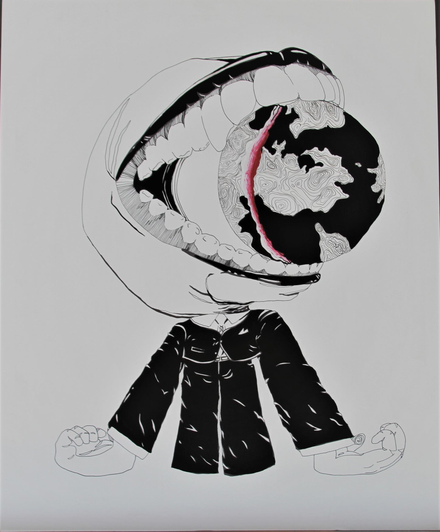 Business Man Eats World